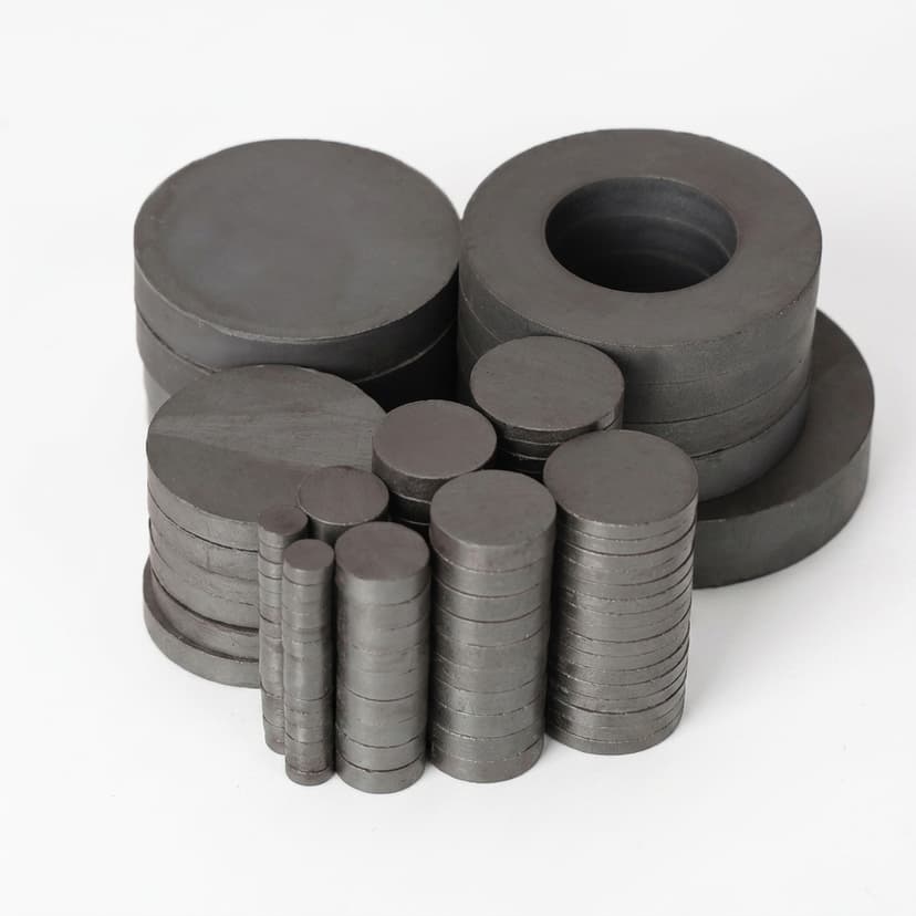 Coated ring and disc magnets
