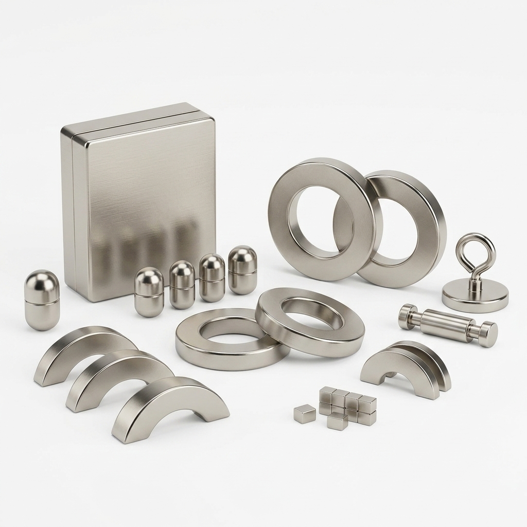 Assorted custom NdFeB shapes
